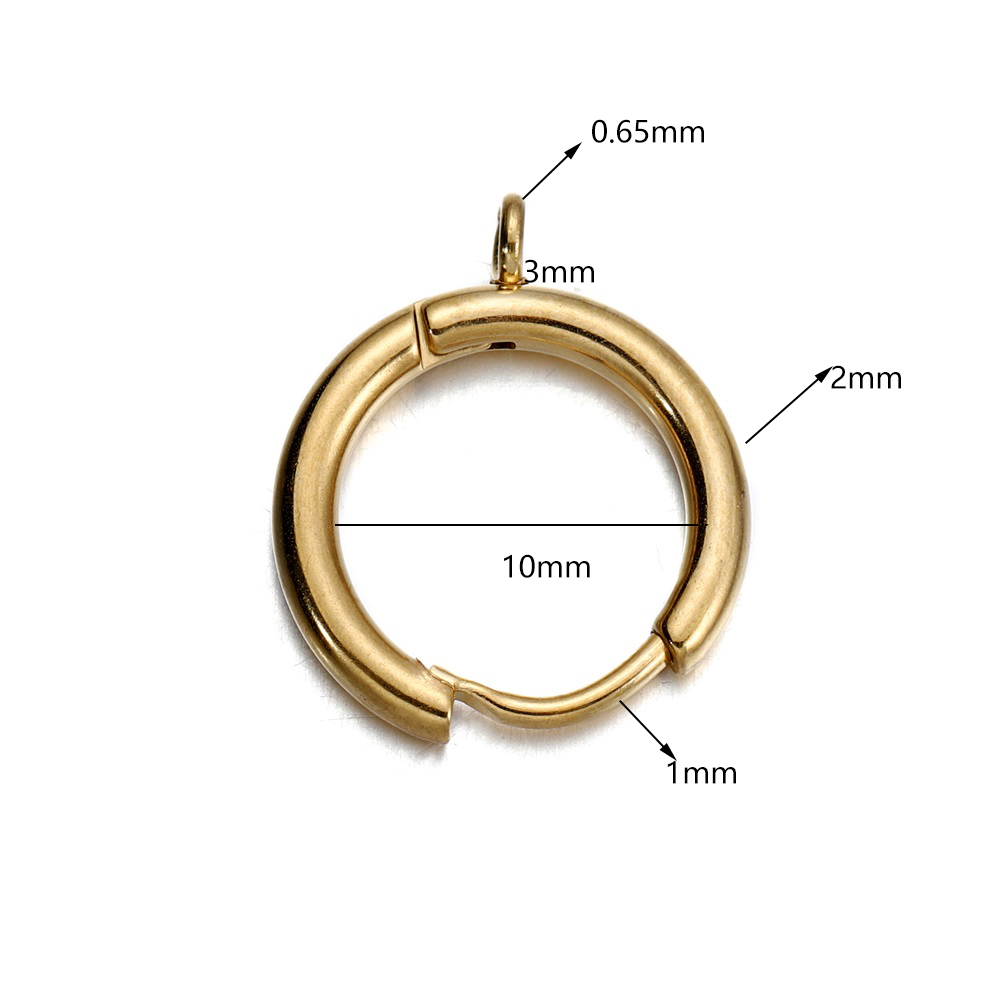 10pcs/lot Stainless Steel Gold - Diapering 评论和价格