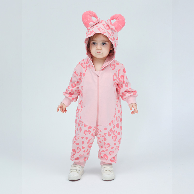 Spring Kigurumis Baby Girls Cu - Cotton Baby Onesies Zipper 评论和价格