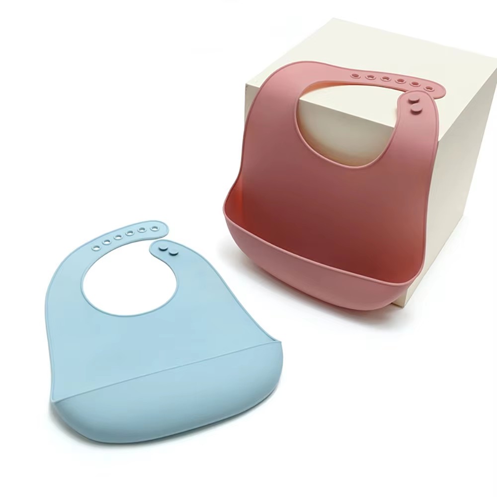 1Pcs Food Grade Silicone Baby  - Waterproof Baby Bibs Silicone 评论和价格
