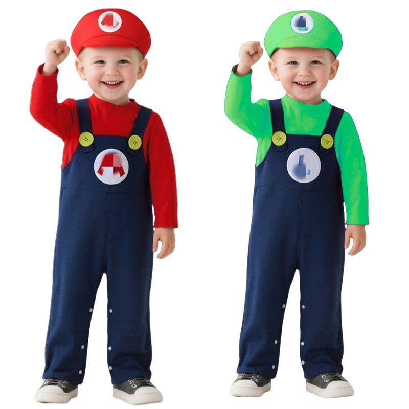 Baby Plumber Costume Red Green - Baby Clothes 评论和价格