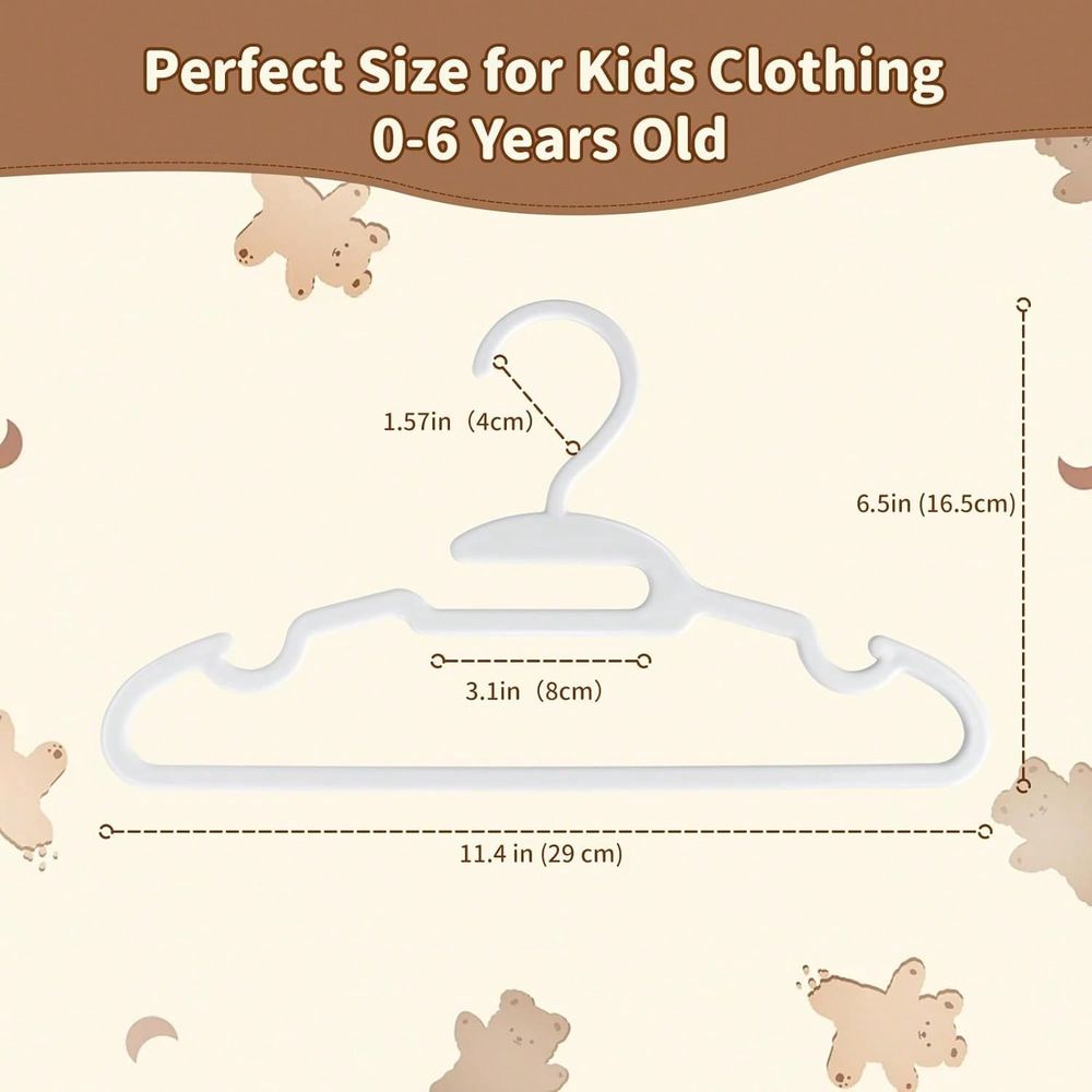 70 100 Pack Kids Hangers Plast - Baby Clothes 评论和价格