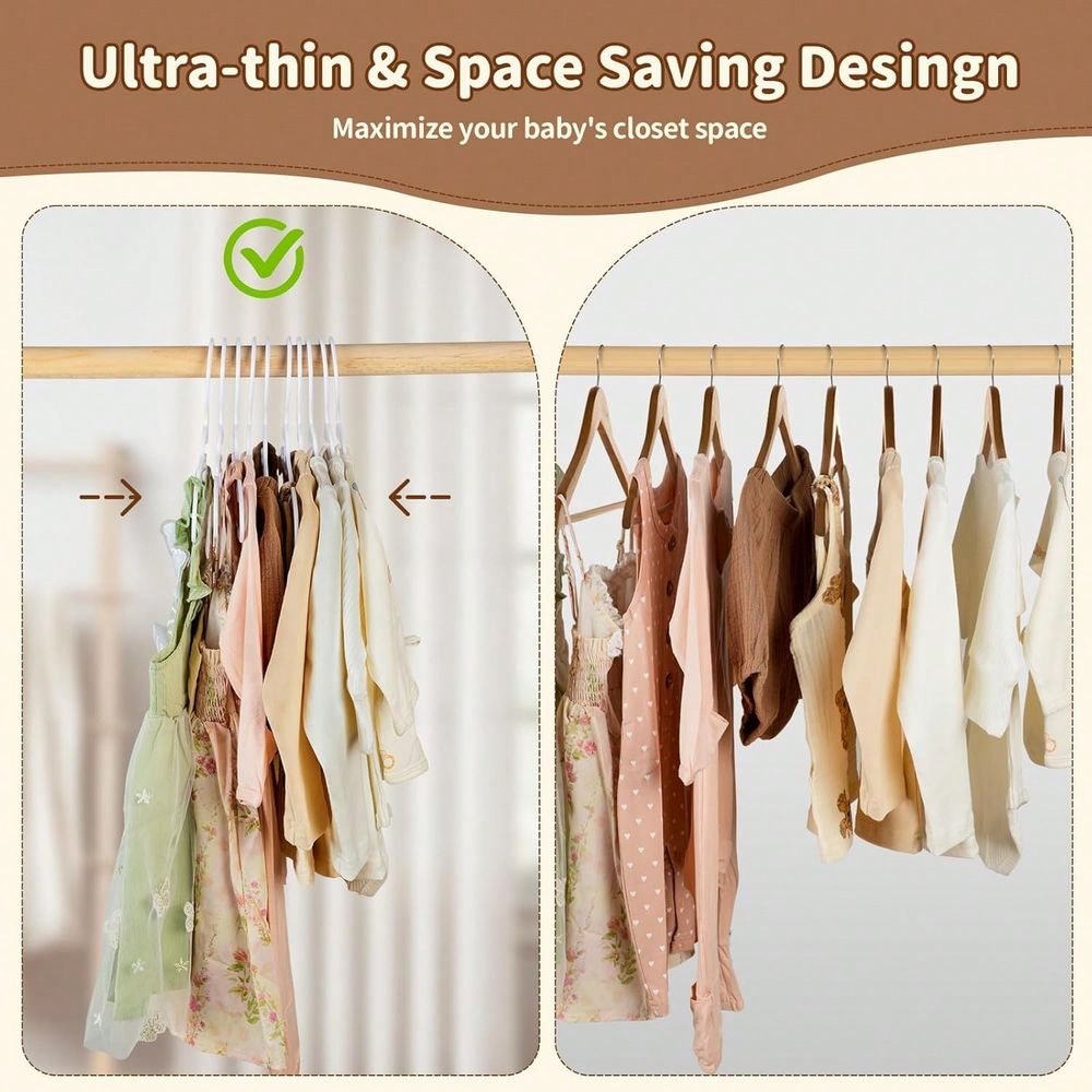 70 100 Pack Kids Hangers Plast - Baby Clothes 评论和价格